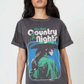 Country Nights Graphic Tee | Vintage Black - ResidentFashion