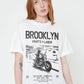 Brooklyn Parts & Labor White Boyfriend Tee