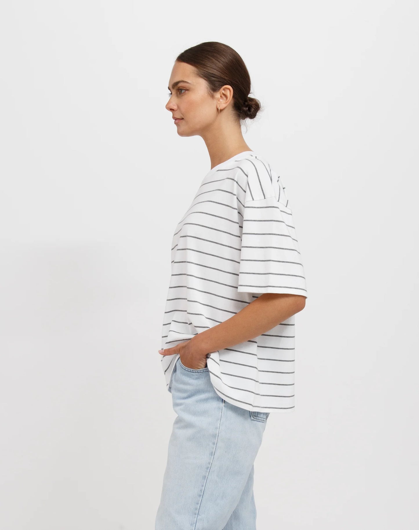 Oversized Boxy Striped Tee