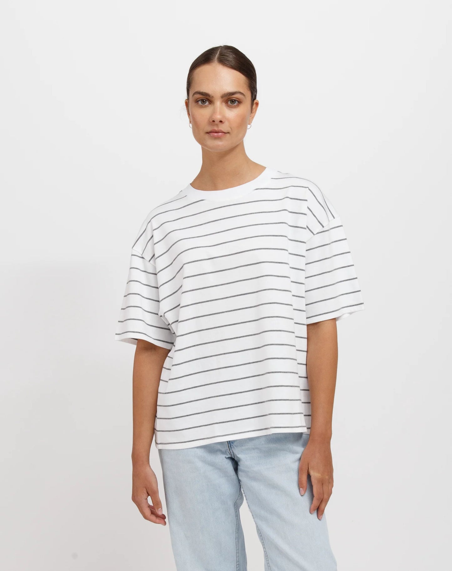 Oversized Boxy Striped Tee