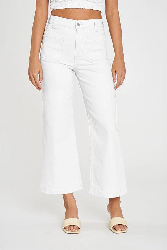 Sire White Wide Ankle Jeans