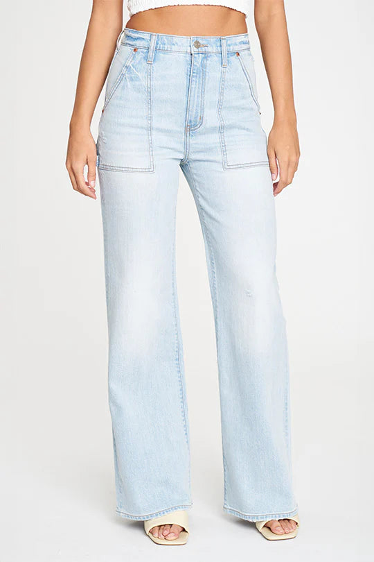 Utility High Rise Wide Leg Jeans | Daze Denim