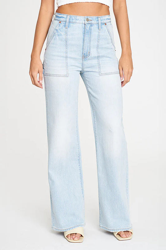 Utility High Rise Wide Leg Jeans | Daze Denim