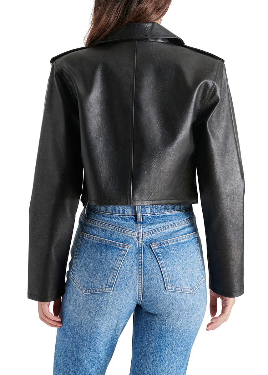 Cropped Leather Jacket | Steve Madden