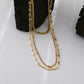 ZURI Triple Layer Mixed-Chain Necklace in Gold