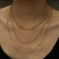 ZURI Triple Layer Mixed-Chain Necklace in Gold