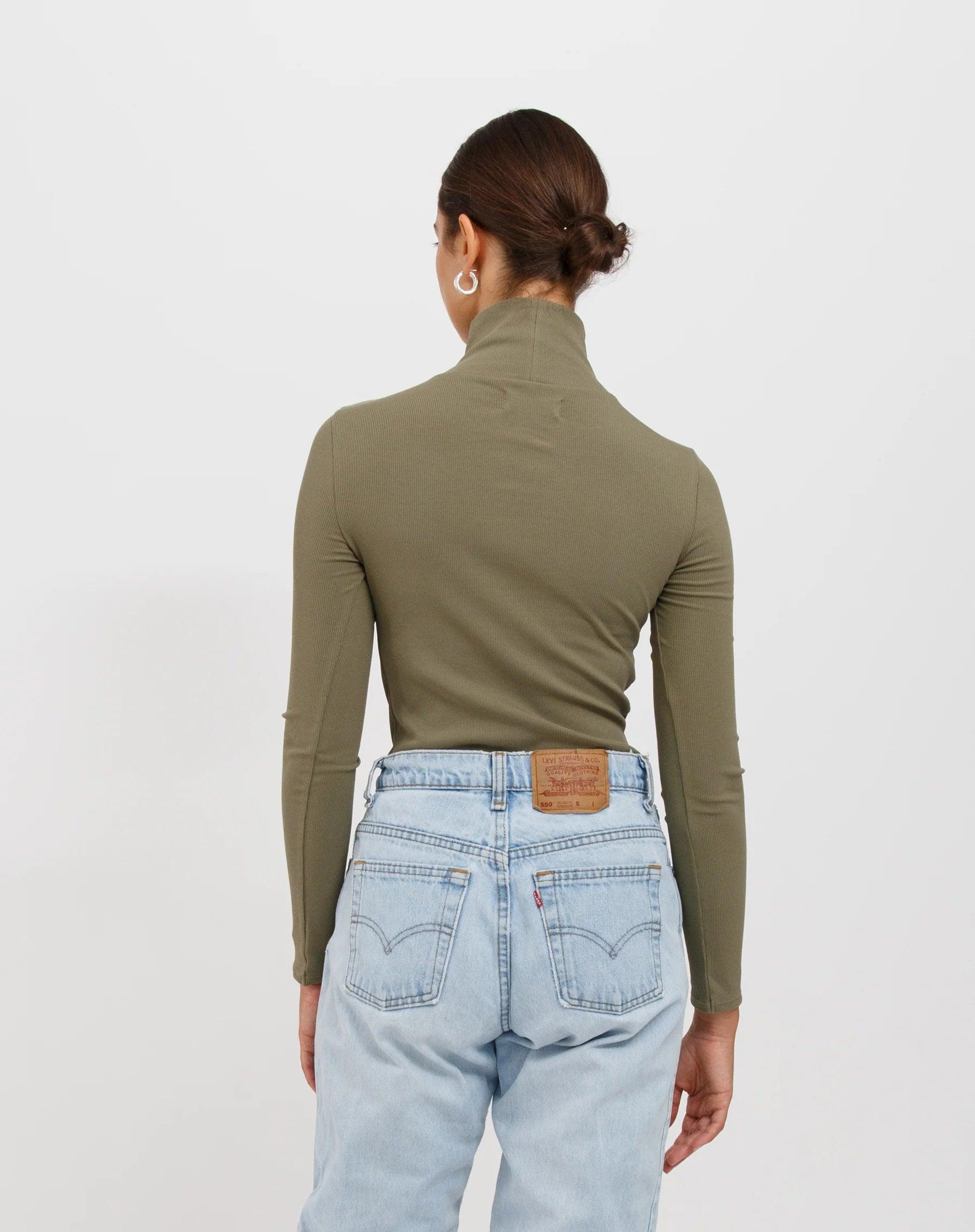 Ribbed Turtle Neck Olive | Fall Capsule Collection