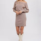 Off-The-Shoulder Sweater Dress - ResidentFashion
