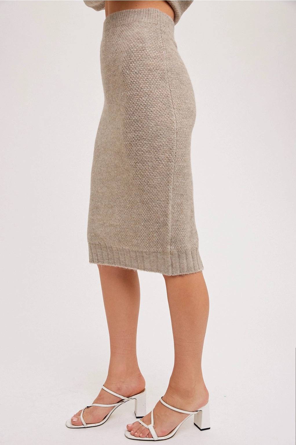 H-Line Sweater Skirt - ResidentFashion