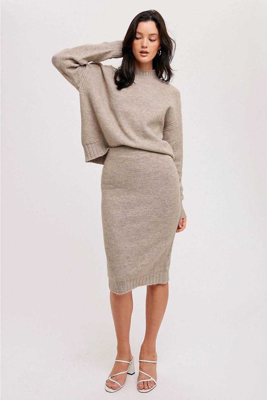 H-Line Sweater Skirt - ResidentFashion