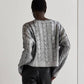 Alexandra Silver Laminated Sweater - ResidentFashion