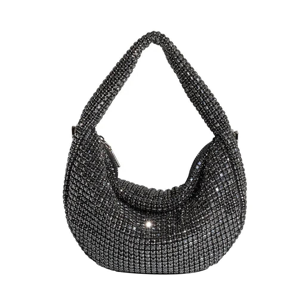 Milly Small Black Top Handle Bag - ResidentFashion