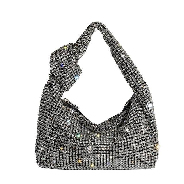 Reena Small Silver Top Handle Bag - ResidentFashion