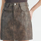 Rebel Vegan Leather Mini Skirt | Sage the Label