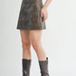 Rebel Vegan Leather Mini Skirt | Sage the Label